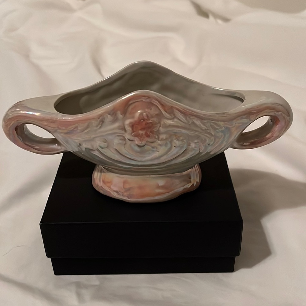 Lusterware small planter/container used/vintage - Picture 1 of 5